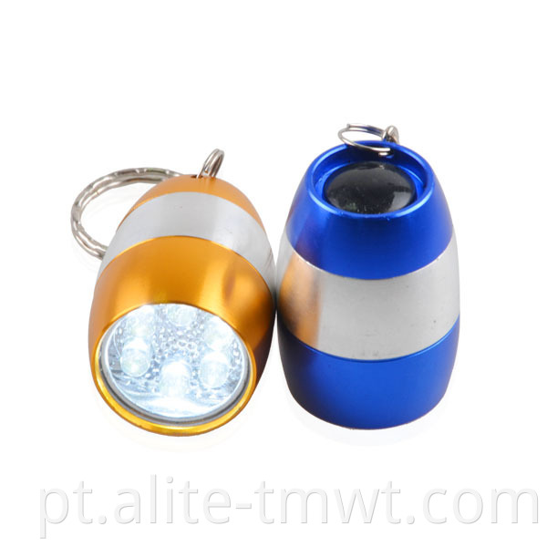 Melhor Item Promocional 6 Luz LED Mini Chave de lanterna fofa chaveiro